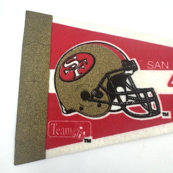 VTG San Francisco 49ers 9" Pennant Souvenir Flags (2) SF Football Team NFL - Picture 5 of 6